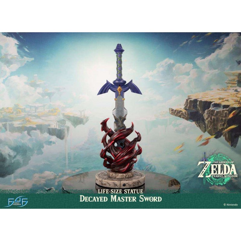 FIRST4FIGURES THE LEGEND OF ZELDA TEARS OF THE KINGDOM DECAYED MASTER SWORD LIFE SIZE STATUE