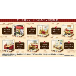 RE-MENT KOMEDA'S COFFEE TERRARIUM COLLECTION DISPLAY 6-PACK BOX MINI FIGURES