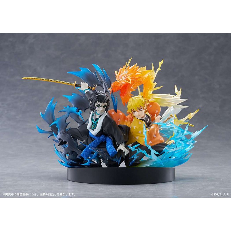 ANIPLEX DEMON SLAYER ZENITSU & KAIGAKU FIGURE STATUE PVC DIORAMA