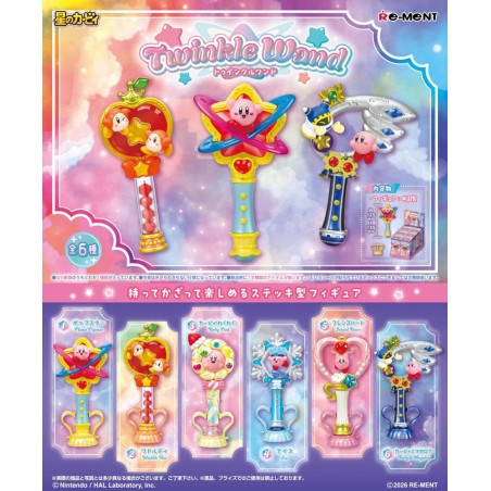 KIRBY TWINKLE WAND COLLECTION DISPLAY 6-PACK BOX MINI FIGURE