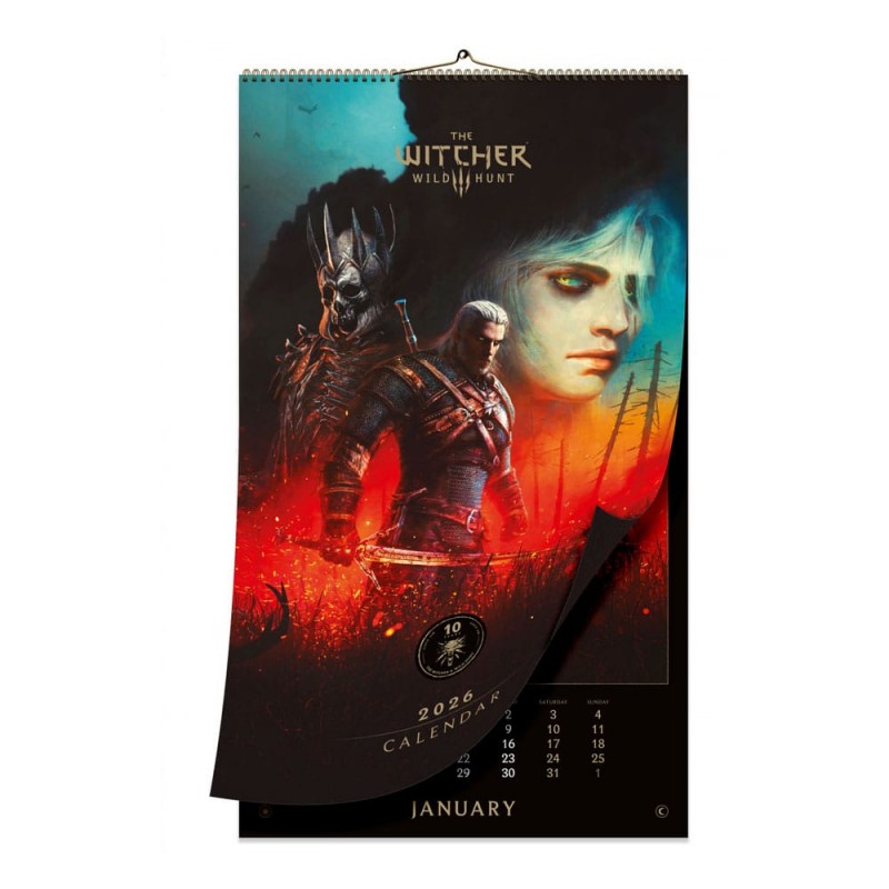 GOOD LOOT THE WITCHER III WILD HUNT 10 YEARS 2026 CALENDAR