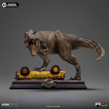 JURASSIC PARK ICONS T-REX ATTACK STATUA FIGURE