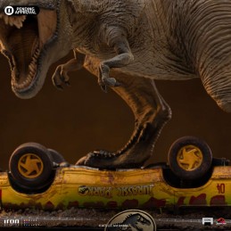 JURASSIC PARK ICONS T-REX ATTACK STATUA FIGURE IRON STUDIOS