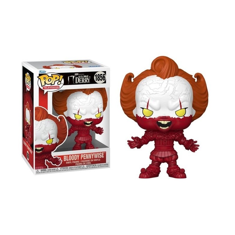 FUNKO FUNKO POP! TELEVISION IT WELCOME TO DERRY BLOODY PENNYWISE BOBBLE HEAD PVC FIGURE