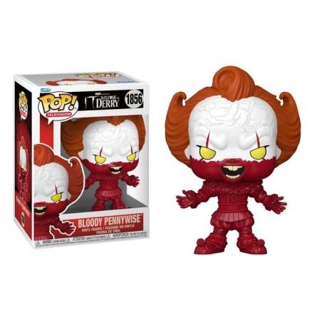 FUNKO POP! IT WELCOME TO DERRY BLOODY PENNYWISE BOBBLE HEAD FIGURE