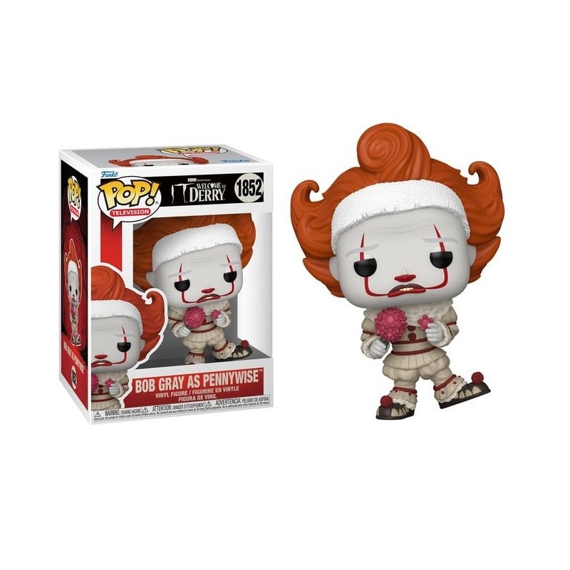 FUNKO POP! IT WELCOME TO DERRY BOB GRAY AS PENNYWISE BOBBLE HEAD FIGURE FUNKO