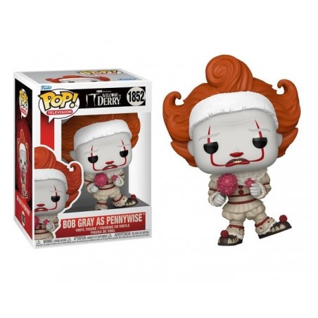 FUNKO POP! TELEVISION IT WELCOME TO DERRY BOB GRAY AS PENNYWISE BOBBLE HEAD