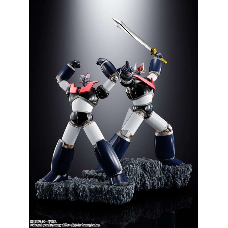 DOUBLE MAZINGER Z & GREAT MAZINGER TOUCHE METALLIQUE FIGUARTS ZERO FIGURE STATUA BANDAI