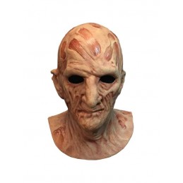 TRICK OR TREAT STUDIOS A NIGHTMARE ON ELM STREET 2 FREDDY KRUEGER DELUXE LATEX MASK WITH HAT