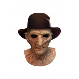 A NIGHTMARE ON ELM STREET 2 FREDDY KRUEGER DLX LATEX MASK WITH HAT MASCHERA TRICK OR TREAT STUDIOS