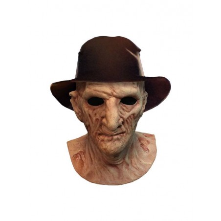 A NIGHTMARE ON ELM STREET 2 FREDDY KRUEGER DLX LATEX MASK WITH HAT MASCHERA