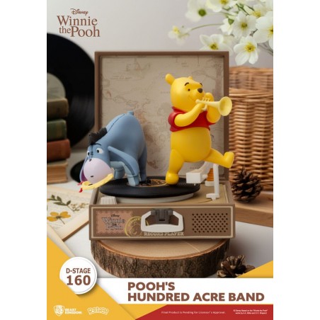 WINNIE THE POOH D-STAGE 160 POOH'S HUNDRED ACRE BAND STATUA FIGURE DIORAMA