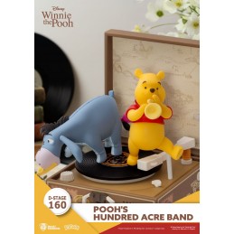 BEAST KINGDOM WINNIE THE POOH D-STAGE 160 POOH'S HUNDRED ACRE BAND STATUE FIGURE DIORAMA
