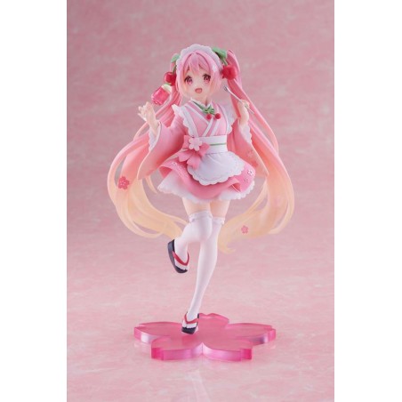 HATSUNE MIKU SAKURA MIKU NEWLY WRITTEN JAPANESE CAFE FIGURE STATUE