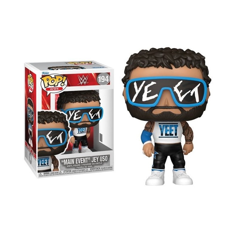 FUNKO POP! WWE MAIN EVENT JEY USO BOBBLE HEAD FIGURE FUNKO