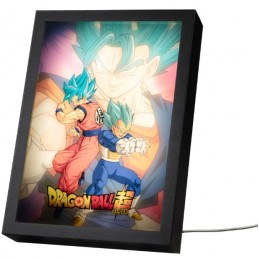 GRUPO ERIK DRAGON BALL Z GOKU AND VEGETA SUPER SAIYAN GOD LIGHT CANVAS 20X30CM