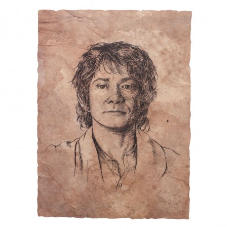 THE HOBBIT ART PRINT PORTRAIT OF BILBO BAGGINS 21 X 28 CM