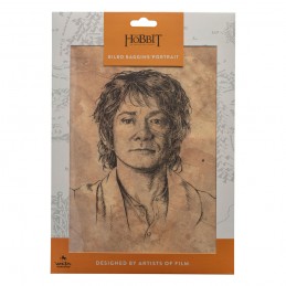 THE HOBBIT ART PRINT PORTRAIT OF BILBO BAGGINS 21 X 28 CM WETA