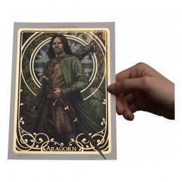 LORD OF THE RINGS ARAGORN ART PRINT ART CARD LIMITED EDITION 21 X 14 CM WETA