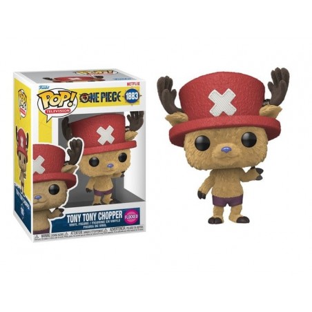 FUNKO POP! TELEVISION ONE PIECE NETFLIX TONY TONY CHOPPER FLOCKED BOBBLE HEAD FIGURE