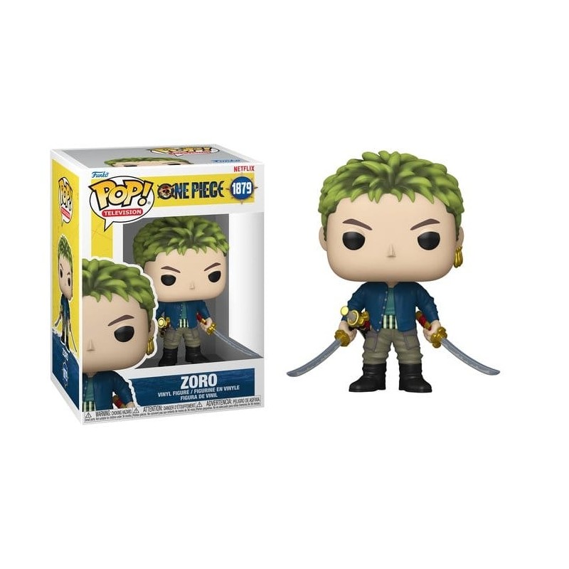 FUNKO FUNKO POP! TELEVISION ONE PIECE NETFLIX ZORO BOBBLE HEAD