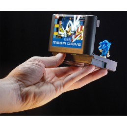 CONSOLE HEROES SEGA MEGA DRIVE SONIC 3 DIORAMA REPLICA CARTRIDGE
