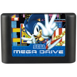 CONSOLE HEROES SEGA MEGA DRIVE SONIC 3 DIORAMA REPLICA CARTUCCIA