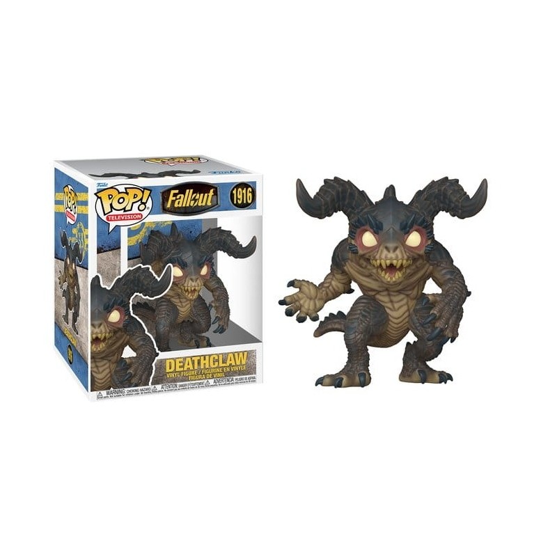 FUNKO FUNKO POP! TELEVISION FALLOUT DEATHCLAW SUPER SIZED 1916 BOBBLE HEAD FIGURE