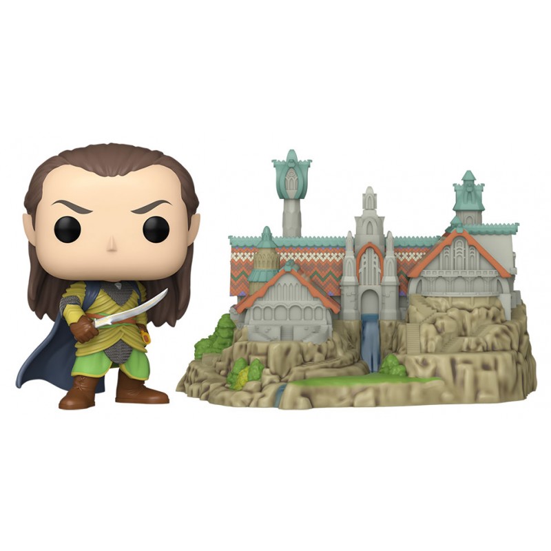 FUNKO FUNKO POP! TOWN THE LORD OF THE RINGS ELROND WITH RIVENDELL FIGURE