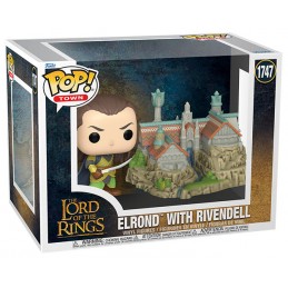 FUNKO FUNKO POP! TOWN THE LORD OF THE RINGS ELROND WITH RIVENDELL FIGURE