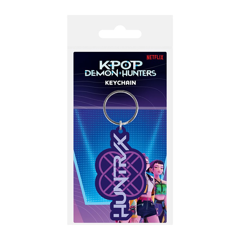 K-POP DEMON HUNTERS HUNTRIX LOGO PORTACHIAVI PYRAMID INTERNATIONAL