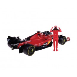 BBURAGO FERRARI SF-23 CON CHARLES LECLERC DIE CAST METAL 1/24 MODEL REPLICA