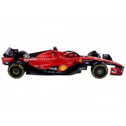 BBURAGO FERRARI SF-23 WITH CHARLES LECLERC DIE CAST METAL 1/24 MODEL REPLICA
