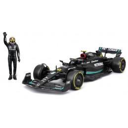 BBURAGO MERCEDES-AMG F1W14 WITH LEWIS HAMILTON DIE CAST METAL 1/24 MODEL REPLICA