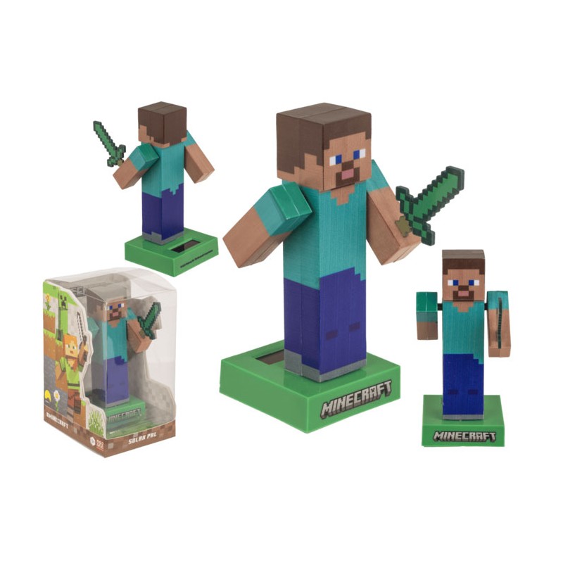 OUT OF THE BLUE MINECRAFT SOLAR PAL MOTION STEVE FIGURE