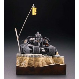 KAIYODO BATMAN THE DARK KNIGHT BATMOBILE TUMBLER IN GOTHAM CITY DIORAMA STATUE