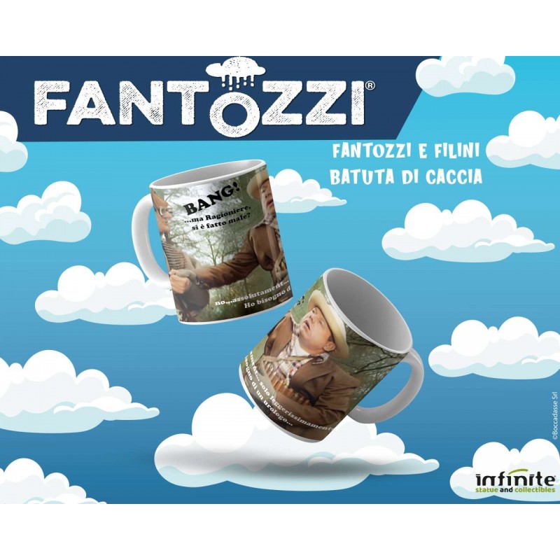 FANTOZZI E FILINI BATTUTA DI CACCIA TAZZA IN CERAMICA INFINITE STATUE