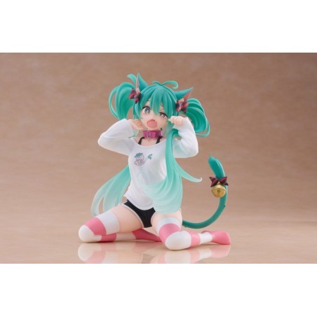 HATSUNE MIKU CAT EAR T-SHIRT VER. DESKTOP CUTE FIGURE STATUA