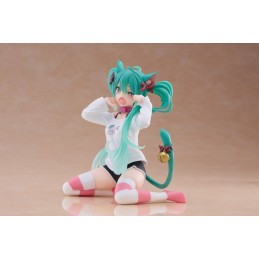 TAITO HATSUNE MIKU CAT EAR T-SHIRT VERSION DESKTOP CUTE FIGURE STATUE