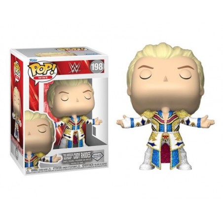 FUNKO POP! WWE CODY RHODES DIAMOND 198 BOBBLE HEAD FIGURE