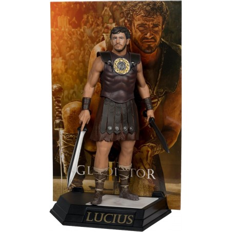 GLADIATOR II MOVIE MANIACS LUCIUS PVC STATUE FIGURE