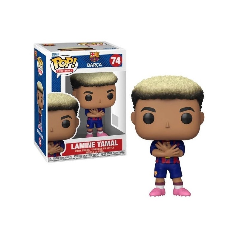FUNKO POP! FOOTBALL BARCA LAMINE YAMAL BOBBLE HEAD KNOCKER FIGURE FUNKO