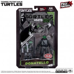 MC FARLANE TEENAGE MUTANT NINJA TURTLES PAGE PUNCHERS DONATELLO B,W&G VARIANT ACTION FIGURE