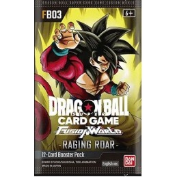 BANDAI DRAGON BALL SUPER CARD FUSION WORLD RAGING ROAR FB03 EU ENGLISH BOOSTER