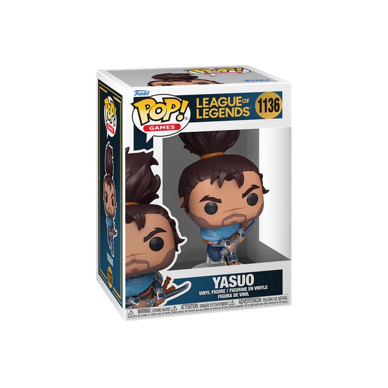 FUNKO FUNKO POP! GAMES LEAGUE OF LEGENDS 1136 YASUO BOBBLE HEAD FIGURE