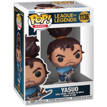 FUNKO POP! LEAGUE OF LEGENDS 1136 YASUO BOBBLE HEAD FIGURE