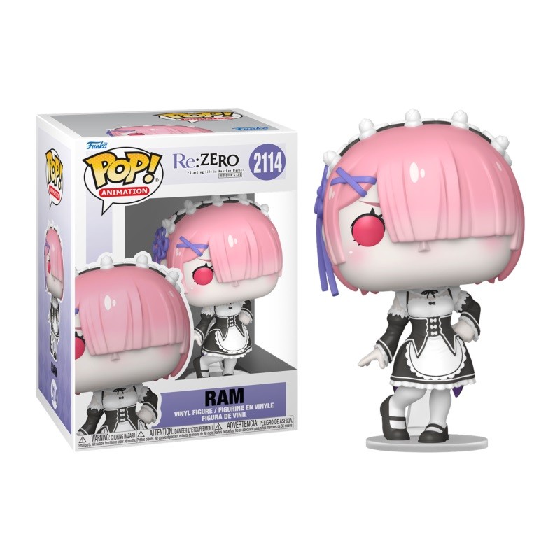 FUNKO POP! RE:ZERO RAM BOBBLE HEAD KNOCKER FIGURE FUNKO