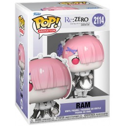 FUNKO POP! RE:ZERO RAM BOBBLE HEAD KNOCKER FIGURE FUNKO
