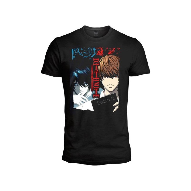 MAGLIA T SHIRT DEATH NOTE LIGHT E L PARANORMAL