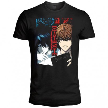 T SHIRT DEATH NOTE LIGHT AND L PARANORMAL